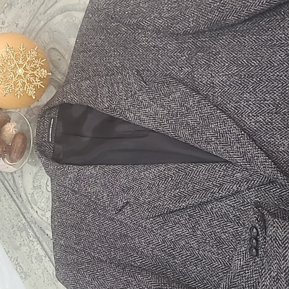 HARRIS TWEED HAND WOVEN 100% VIRGIN SCOTTISH  WOOL BLAZER XL - Picture 2 of 8